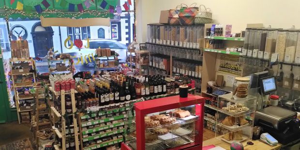 View of the shop, full of vegan things! View of the shop, full of vegan things!